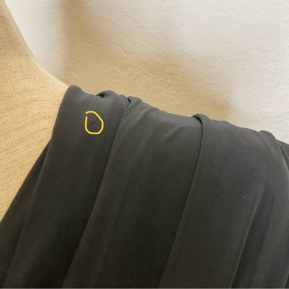 Alexander Wang Draped Ruched One Shoulder Dress Jersey in Black Size 8 - Picture 14 of 14